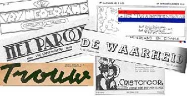 Illegal newspapers.