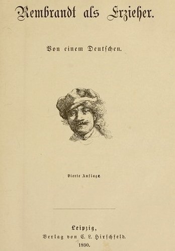 Titelblad van ‘Rembrandt als Erzieher’ van Julius Langbehn.