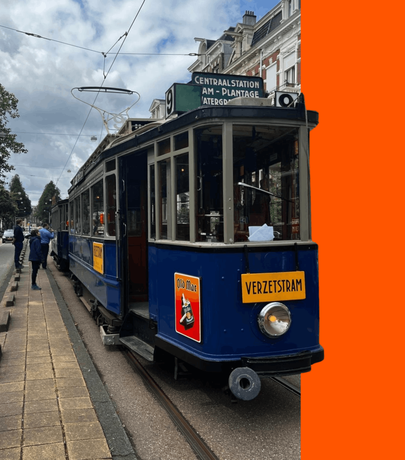 Historische rondrit met de Verzetstram 3 en 5 mei