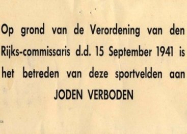 Joden verboden